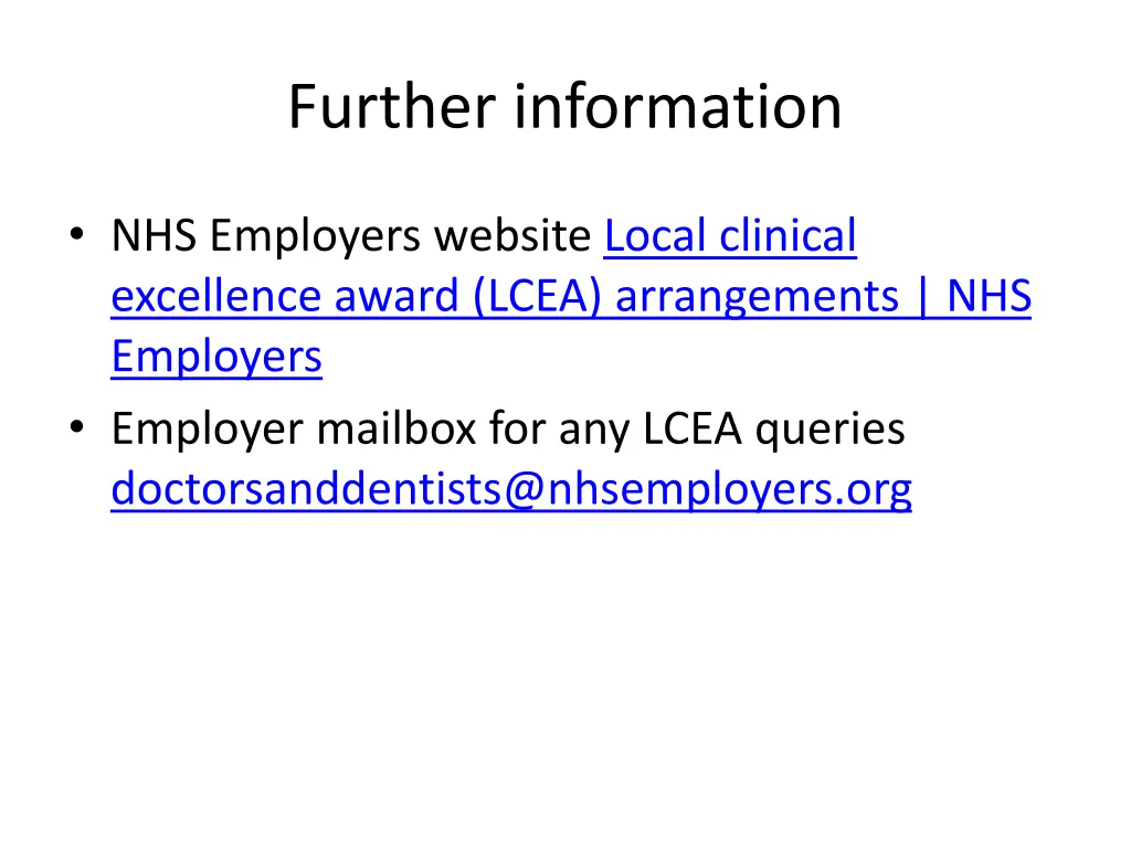 further information