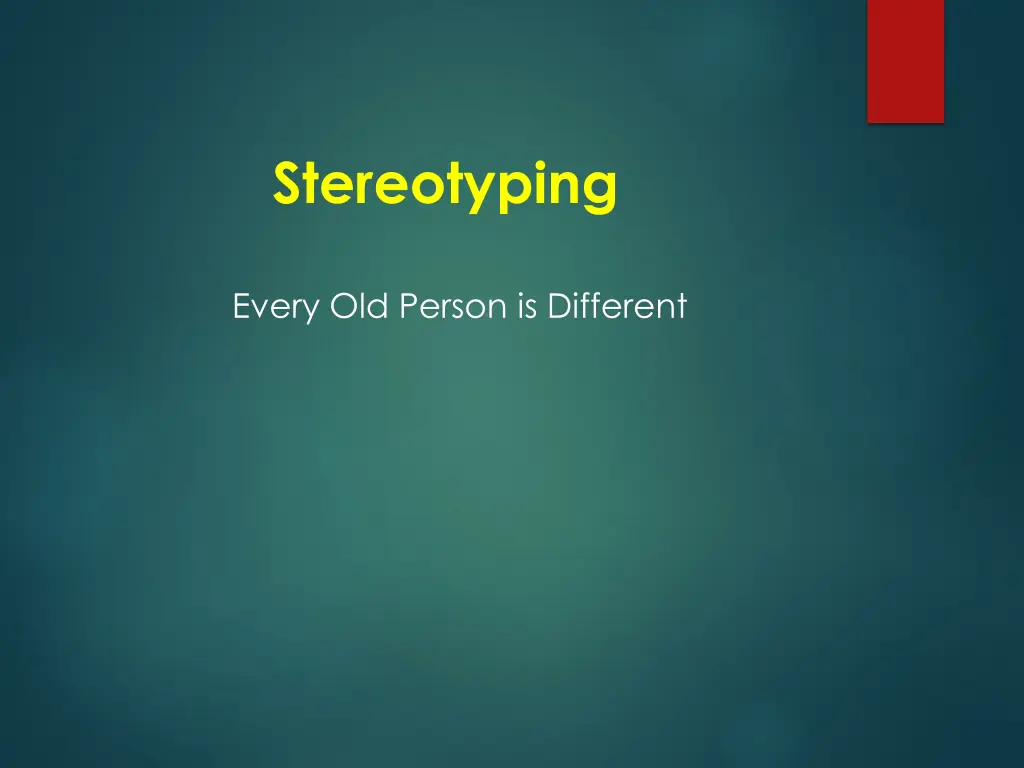 stereotyping