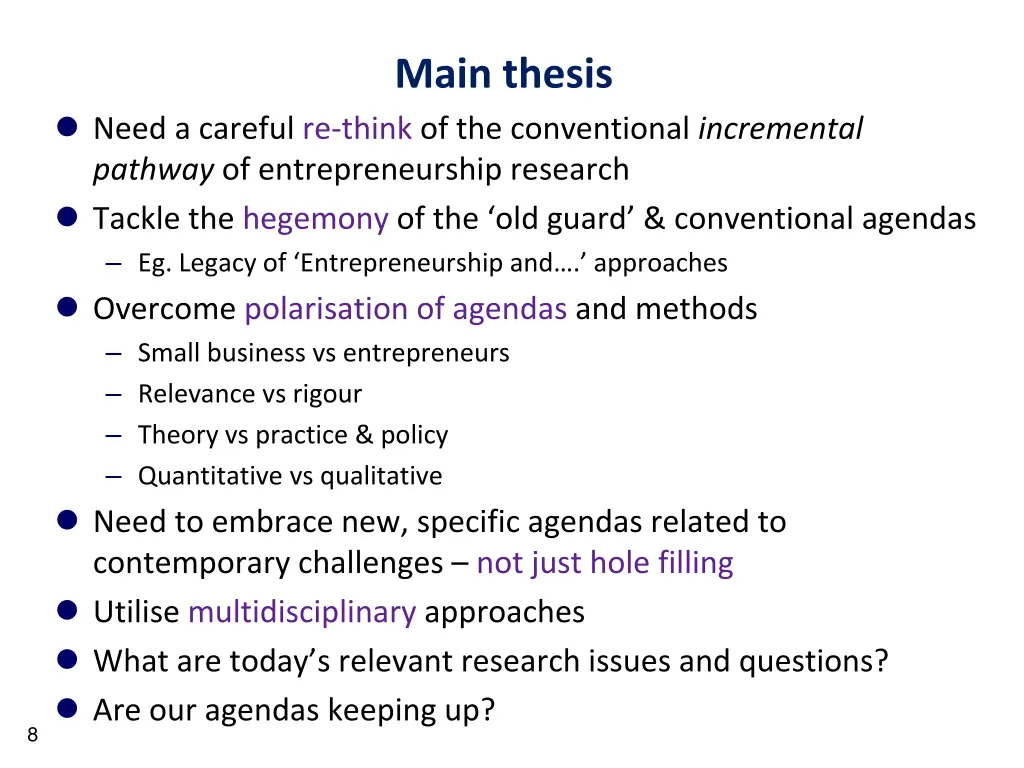 main thesis
