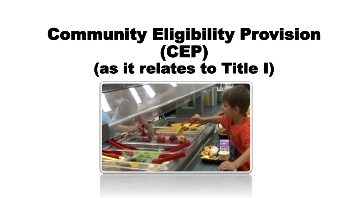 community eligibility provision community
