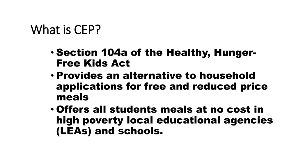 what is cep what is cep