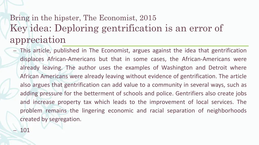 bring in the hipster the economist 2015 key idea 1