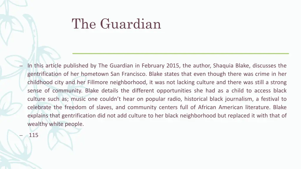 the guardian
