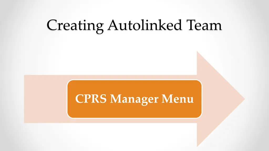 creating autolinked team 1