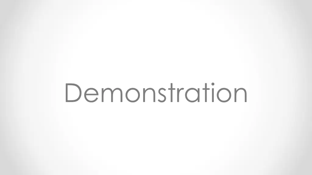 demonstration