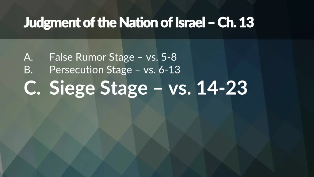judgment of the nation of israel judgment 2
