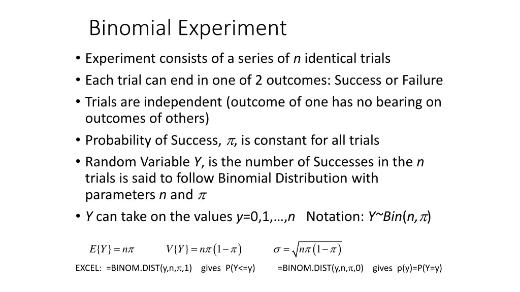 binomial experiment