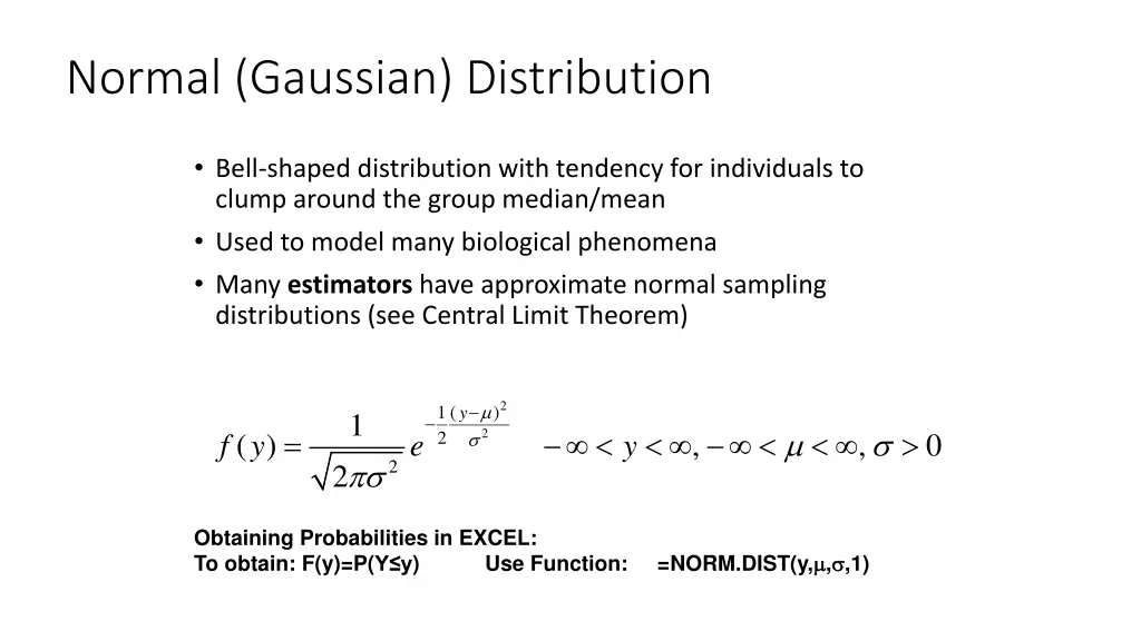 normal gaussian distribution