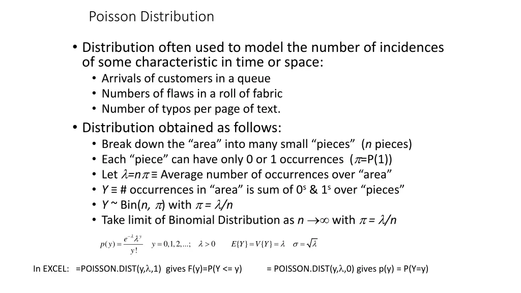 poisson distribution