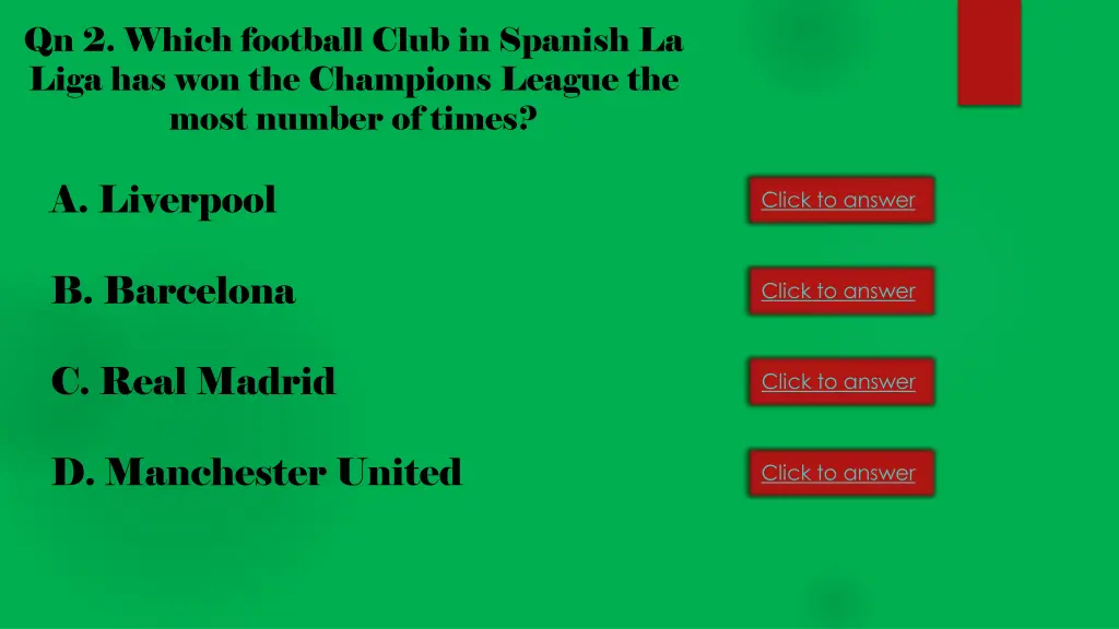 qn 2 which football club in spanish la liga