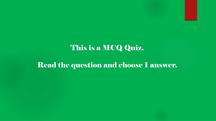 this is a mcq quiz