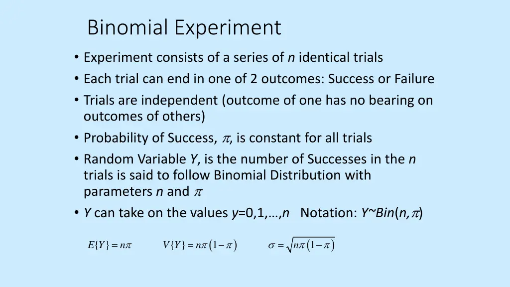 binomial experiment