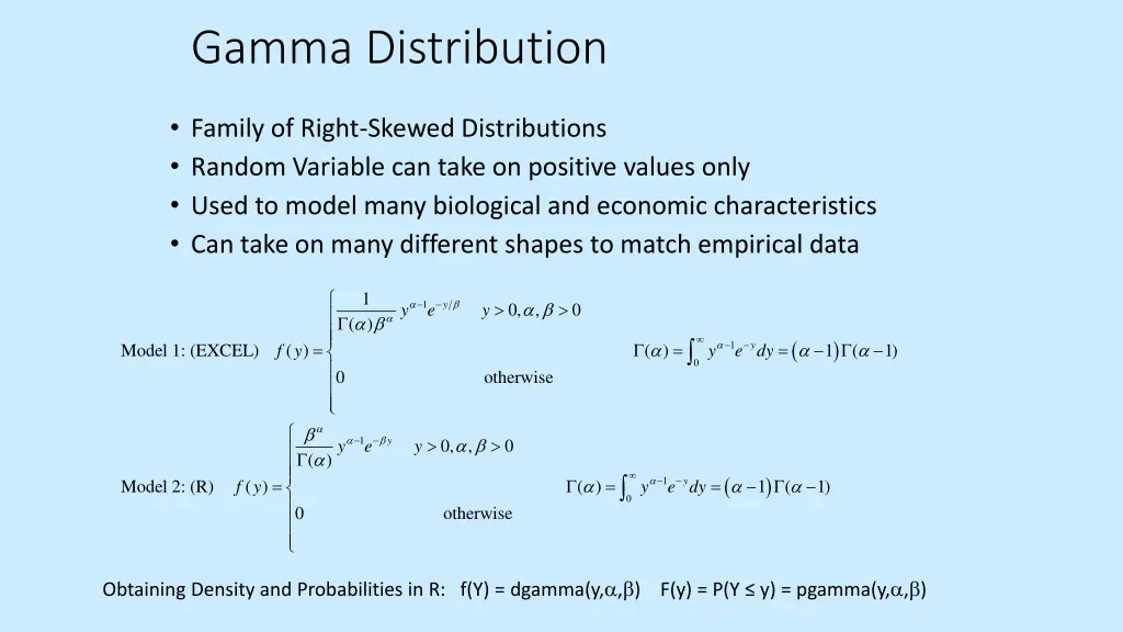 gamma distribution