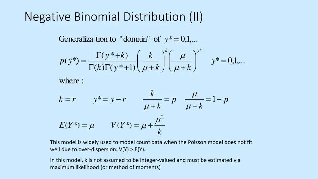 negative binomial distribution ii