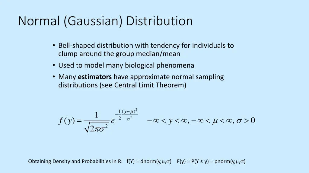 normal gaussian distribution