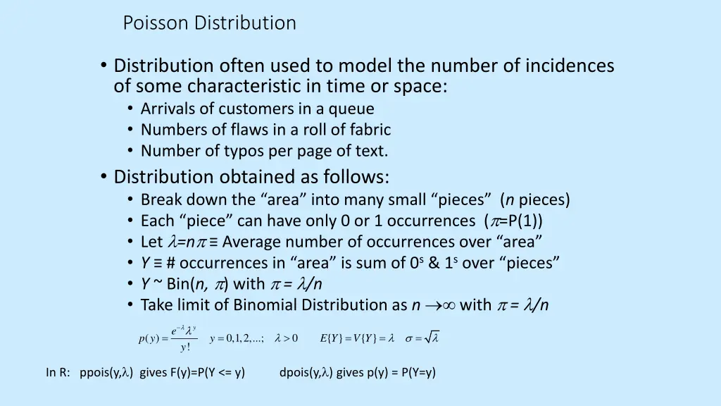 poisson distribution