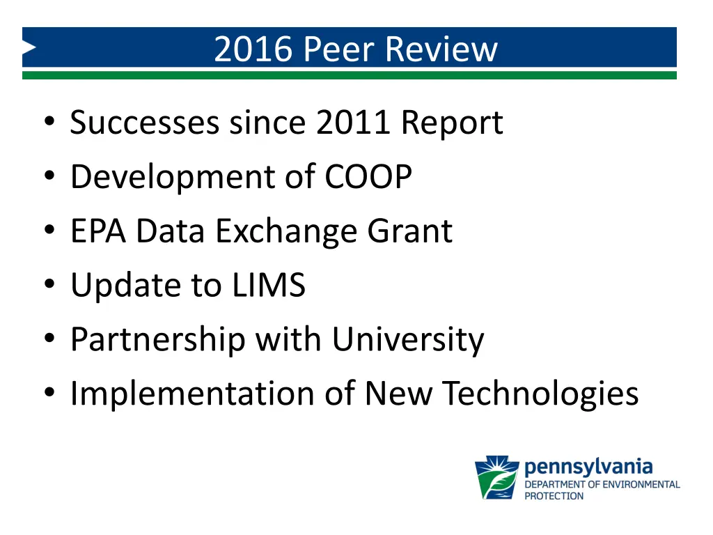 2016 peer review