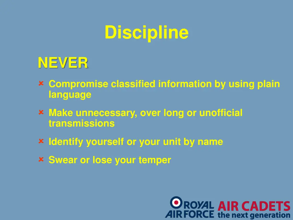 discipline 1