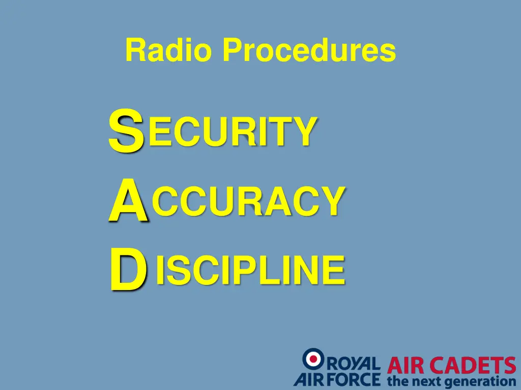 radio procedures