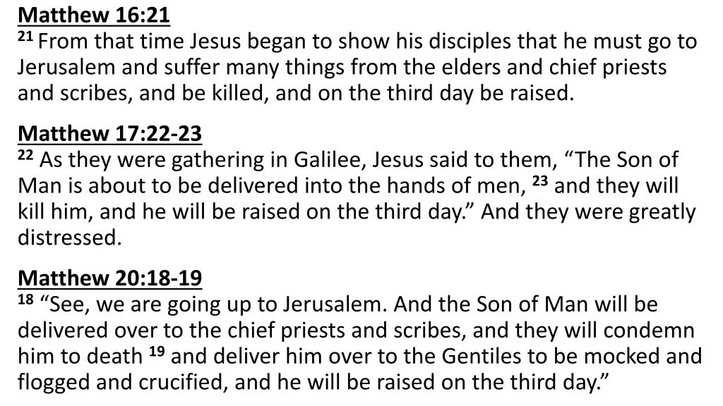 matthew 16 21 21 from that time jesus began