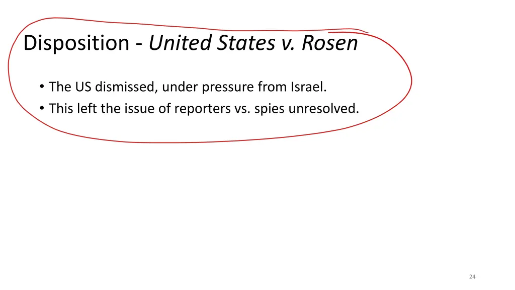 disposition united states v rosen
