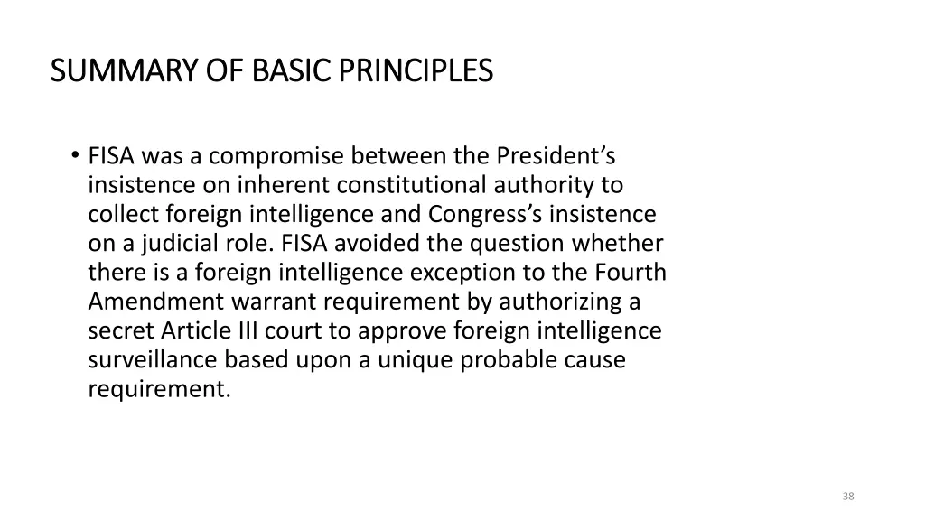 summary of basic principles summary of basic