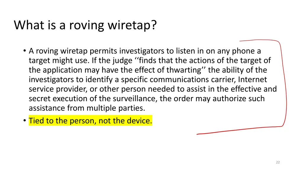 what is a roving wiretap