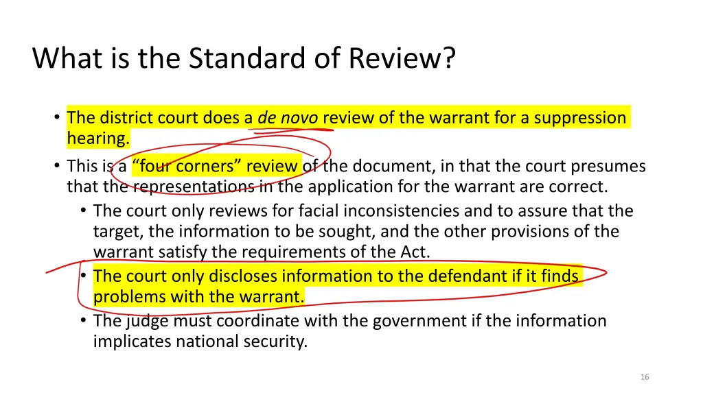 what is the standard of review