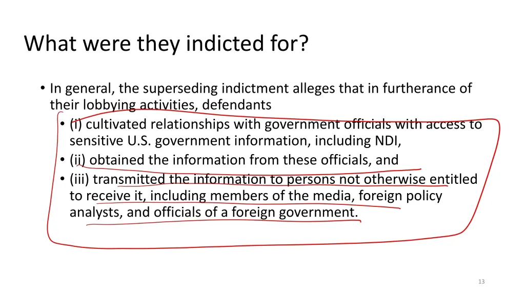 what were they indicted for