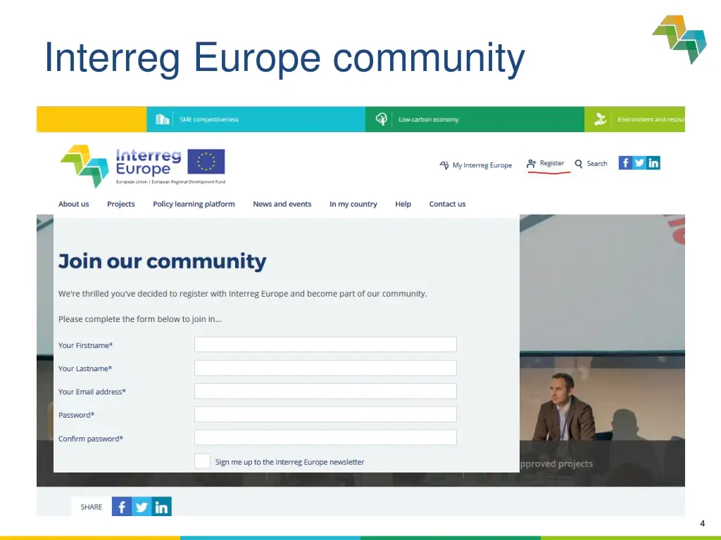interreg europe community