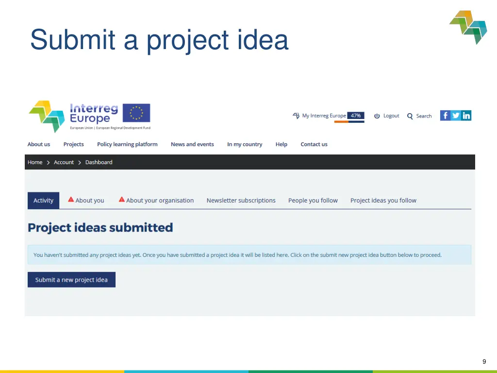 submit a project idea