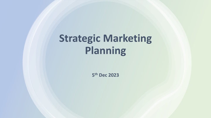 strategic marketing planning