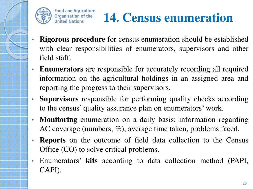 14 census enumeration