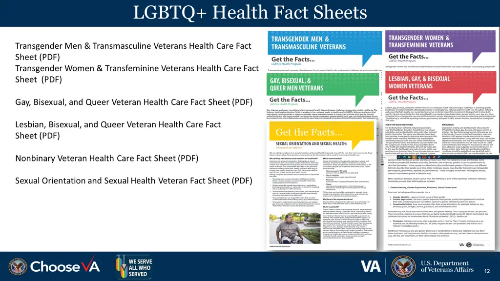 lgbtq health fact sheets