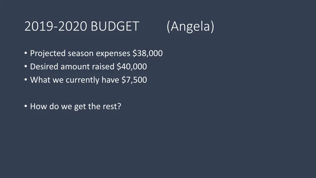 2019 2020 budget
