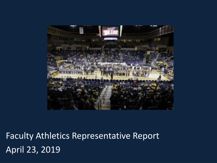 faculty athletics representative report april