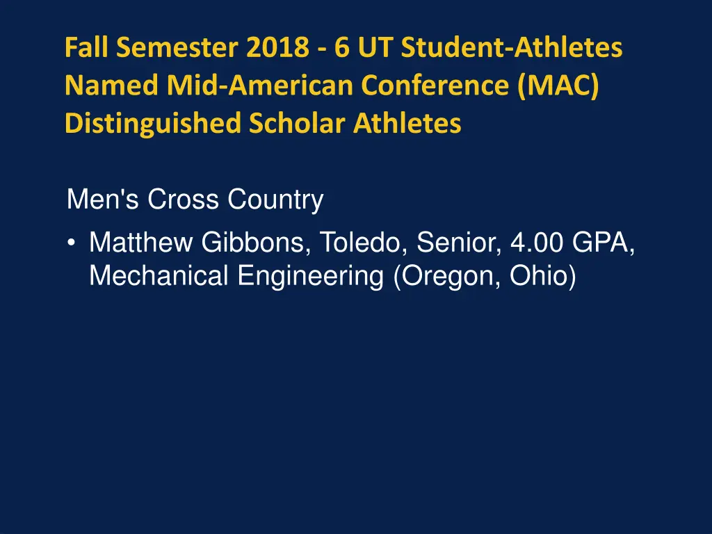 fall semester 2018 6 ut student athletes named 2