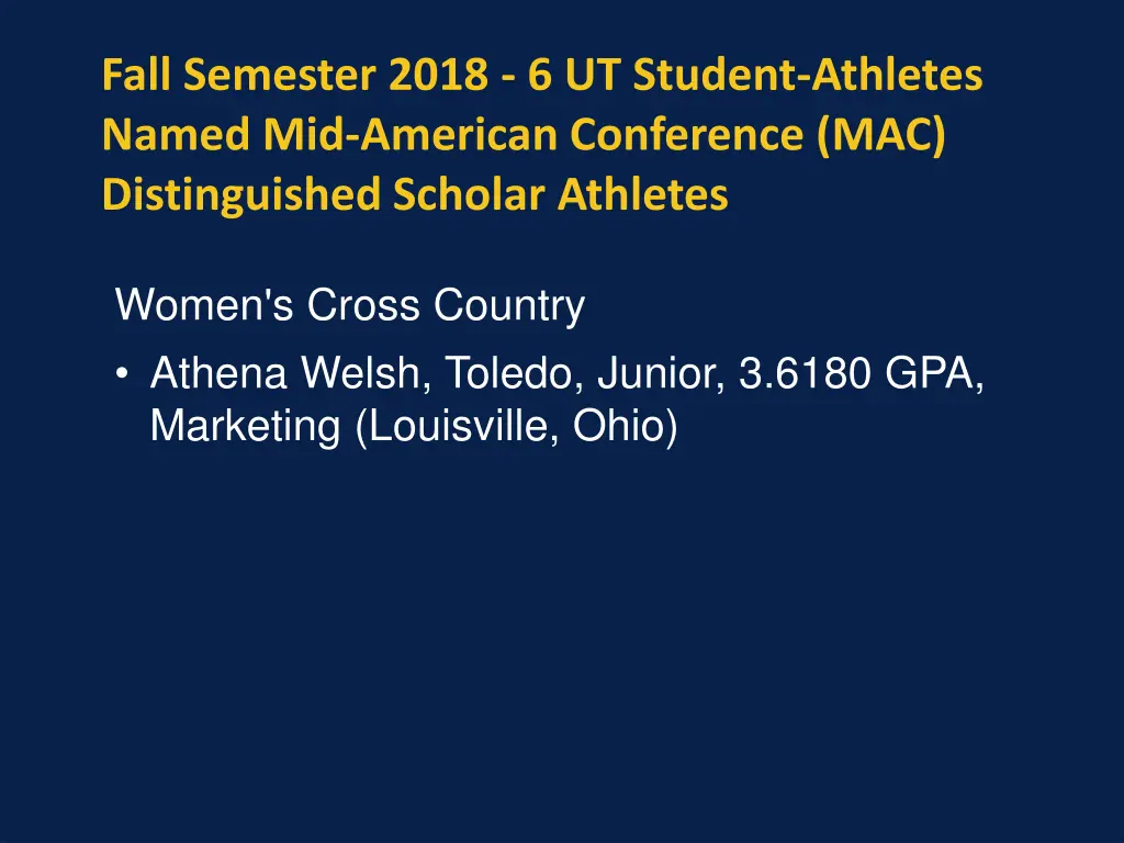 fall semester 2018 6 ut student athletes named 3