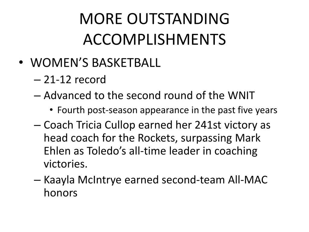 more outstanding accomplishments women