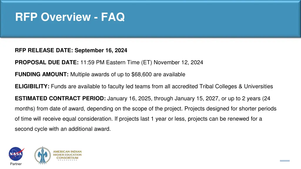 rfp overview faq