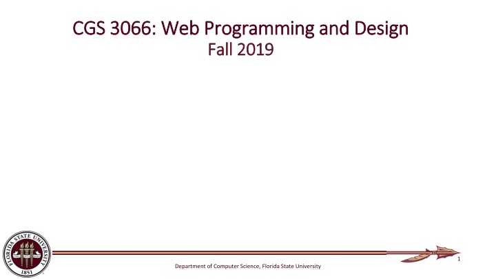 cgs 3066 web programming and design cgs 3066