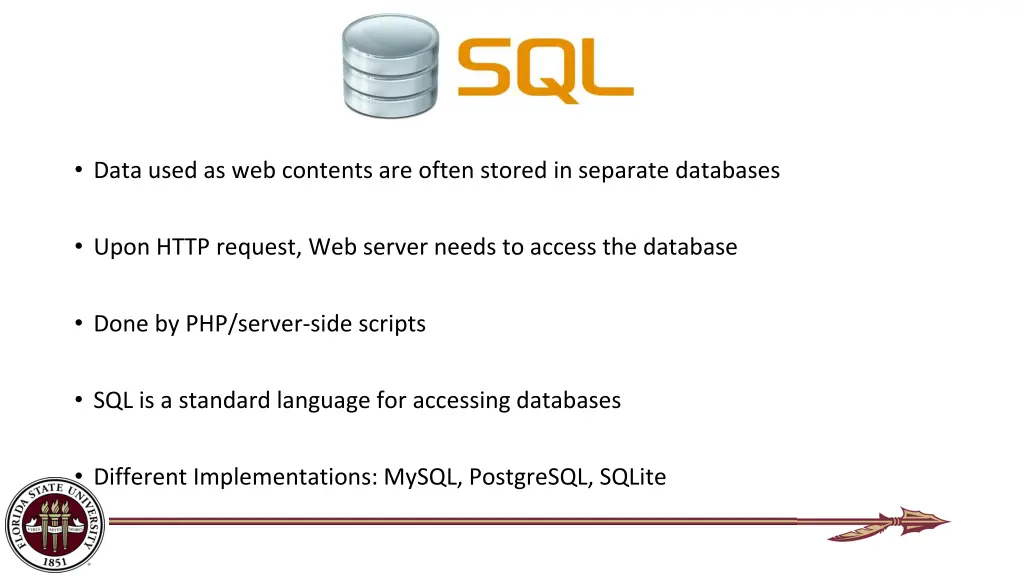 data used as web contents are often stored