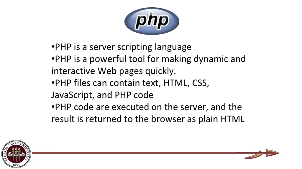 php is a server scripting language