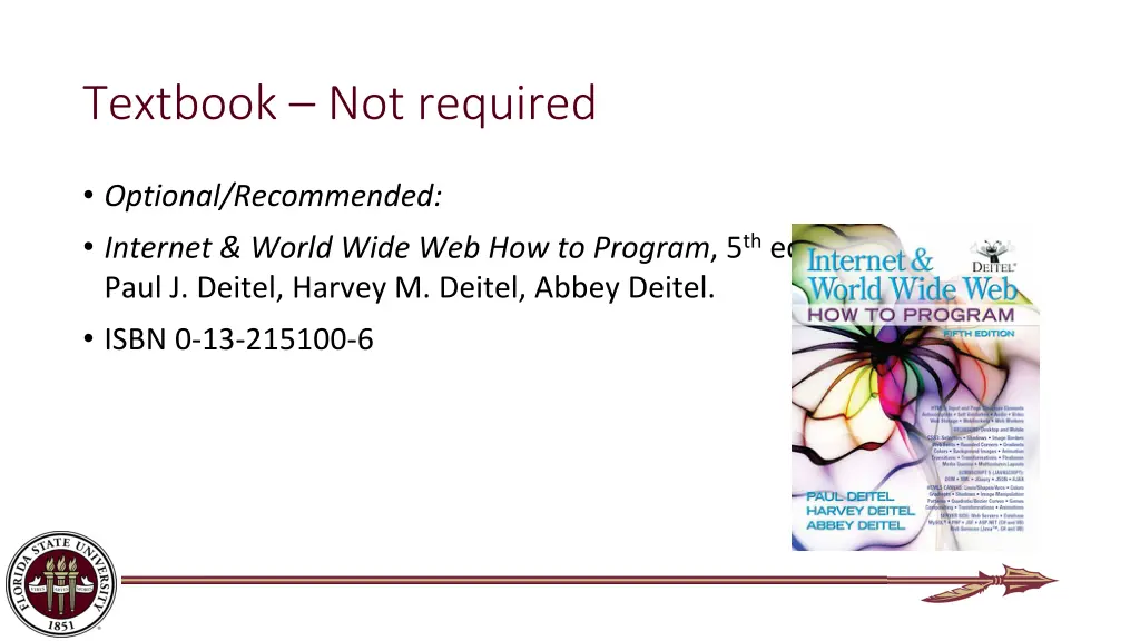 textbook not required