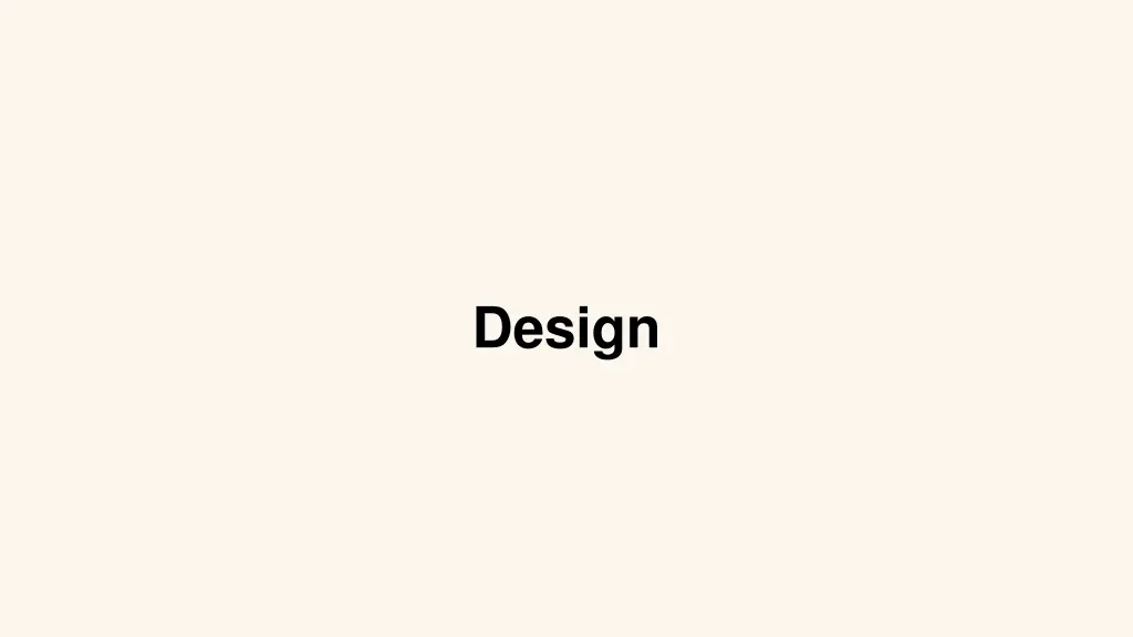 design
