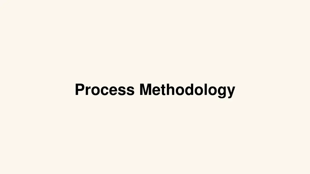 process methodology