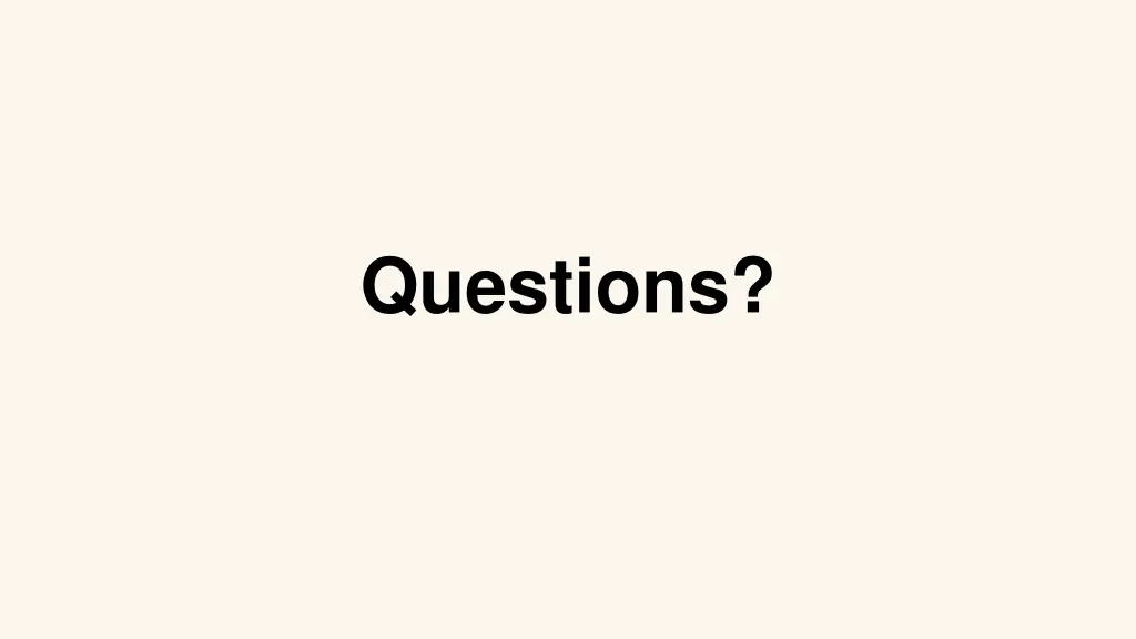 questions