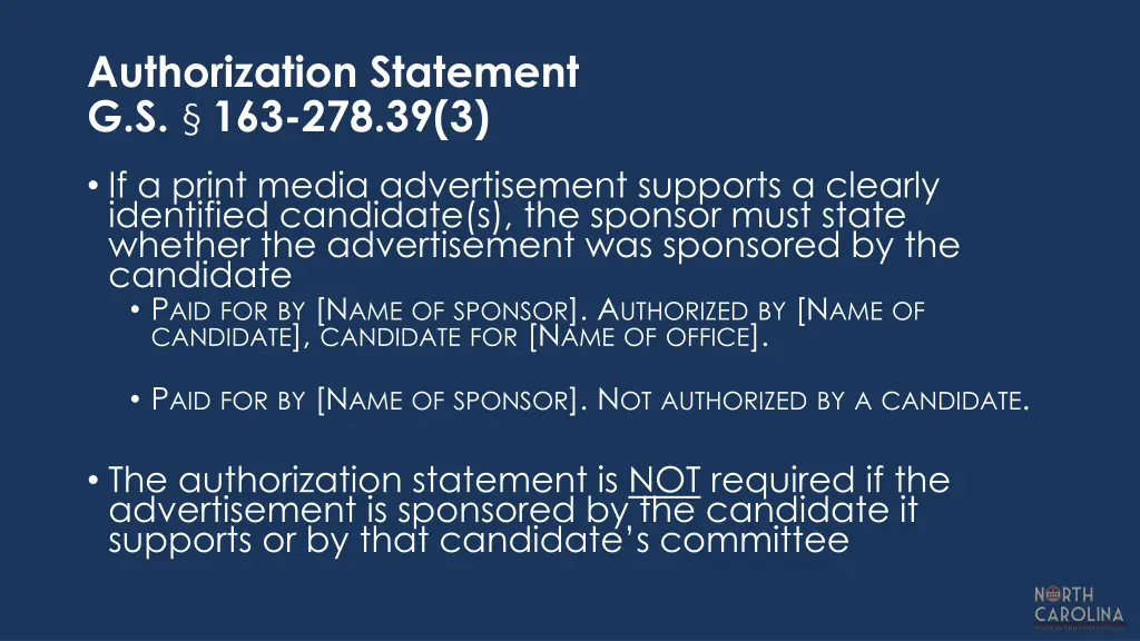 authorization statement g s 163 278 39 3