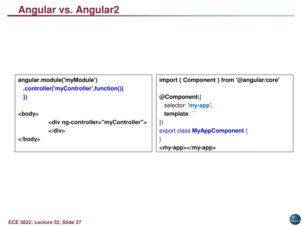 angular vs angular2