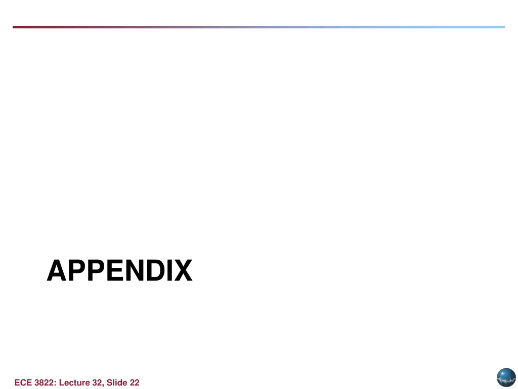 appendix